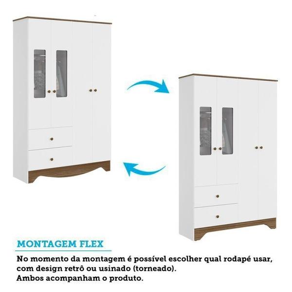 Quarto Infantil com Cômoda e Guarda Roupa com Janelas Retangulo 100% MDF Cocada - Espresso Móveis Imagem de Quarto Infantil com Cômoda e Guarda Roupa com Janelas Retangulo 100% MDF Cocada