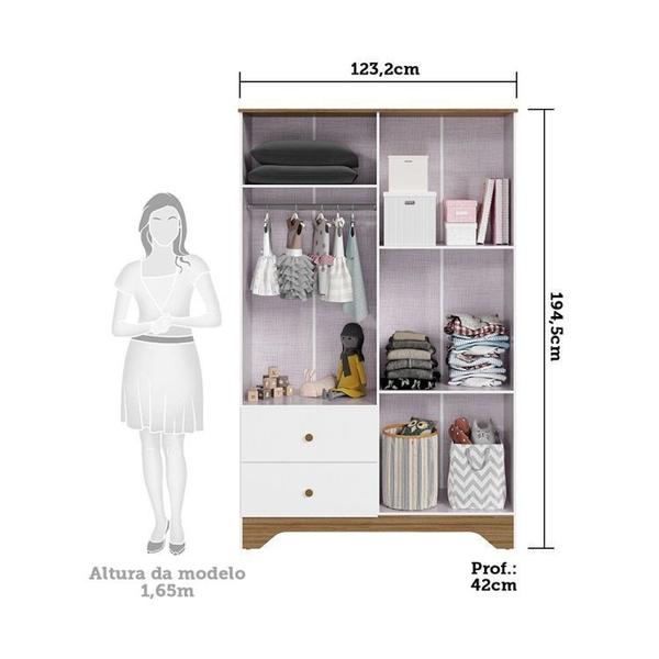 Quarto Infantil com Cômoda e Guarda Roupa com Janelas Retangulo 100% MDF Cocada - Espresso Móveis Imagem de Quarto Infantil com Cômoda e Guarda Roupa com Janelas Retangulo 100% MDF Cocada