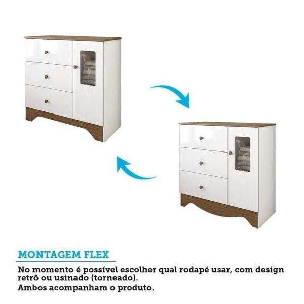 Quarto Infantil com Cômoda e Guarda Roupa com Janelas Retangulo 100% MDF Cocada - Espresso Móveis Imagem de Quarto Infantil com Cômoda e Guarda Roupa com Janelas Retangulo 100% MDF Cocada