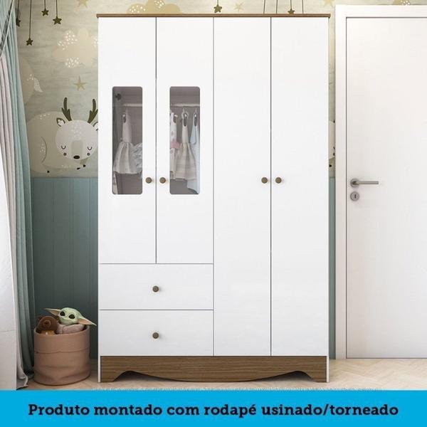 Quarto Infantil com Cômoda e Guarda Roupa com Janelas Retangulo 100% MDF Cocada - Espresso Móveis Imagem de Quarto Infantil com Cômoda e Guarda Roupa com Janelas Retangulo 100% MDF Cocada