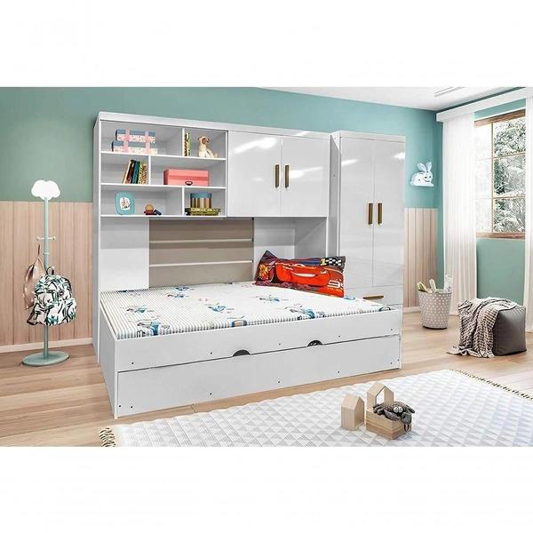 Imagem de Quarto Infantil Completo Chiara Branco Brilho - Phoenix Baby