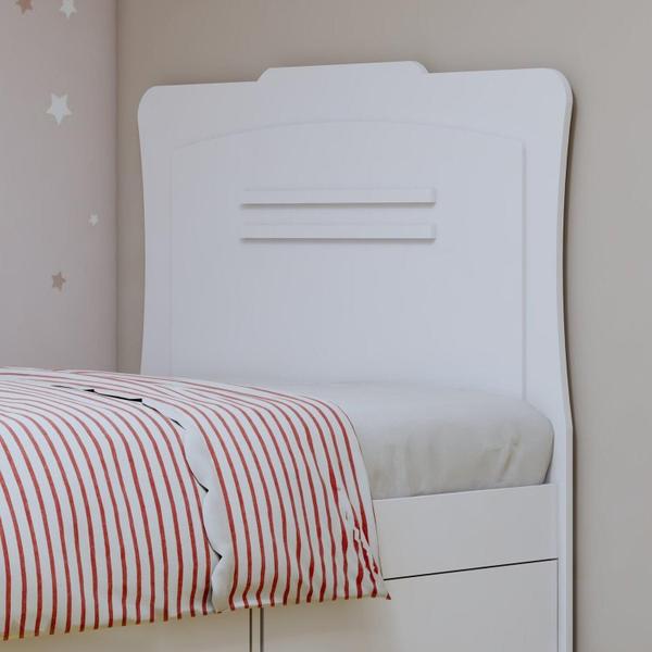 Imagem de Quarto Infantil Completo Closet Caribe e Cama Alice 5 Gavetas Branco