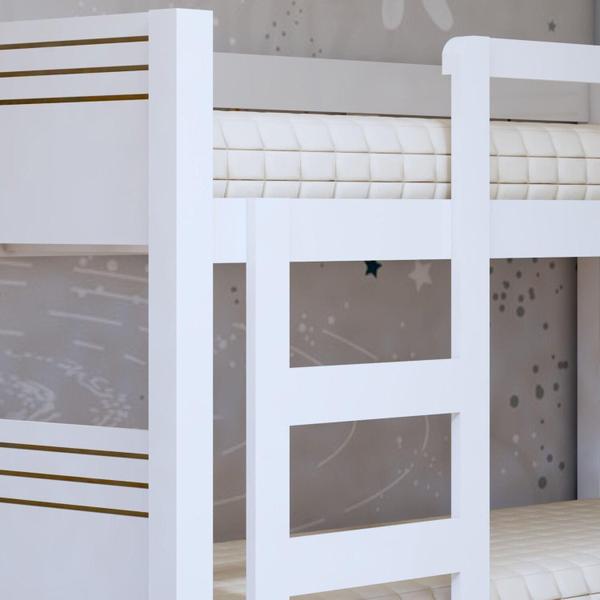 Imagem de Quarto Infantil Completo Closet Miami e Beliche Trend Branco