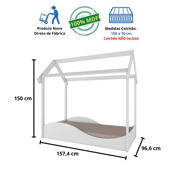 Imagem de Quarto Infantil Completo Uli Mini Cama Montessoriana Cômoda 1 Porta 4 Gavetas 100% MDF Peroba