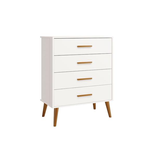 Quarto Isis Berço Americano 2 em 1 + Comoda Gaveteiro + Guarda Roupa Isis Retrô 4 Portas 2 Gavetas Branco Fosco - Reller Imagem de Quarto Isis Berço Americano 2 em 1 + Comoda Gaveteiro + Guarda Roupa Isis Retrô 4 Portas 2 Gavetas Branco Fosco - Reller