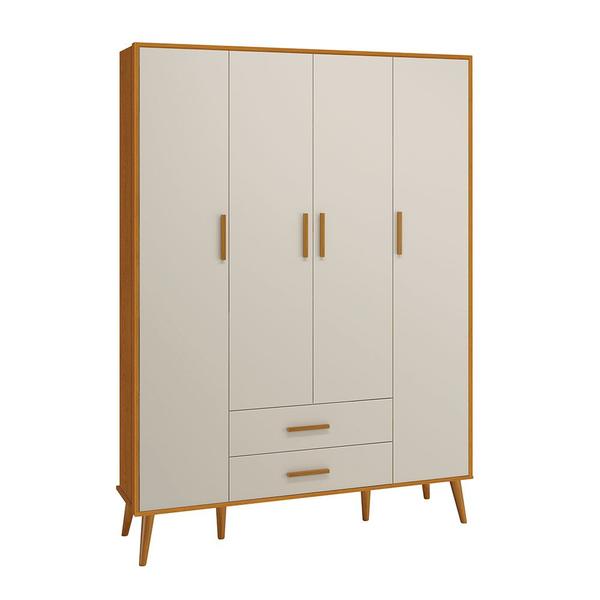 Quarto Isis Berço Americano 2 em 1 + Comoda Sapateira + Guarda Roupa Isis Retrô 4 Portas 2 Gavetas Areia Fosco/ Savana Fosco - Reller Imagem de Quarto Isis Berço Americano 2 em 1 + Comoda Sapateira + Guarda Roupa Isis Retrô 4 Portas 2 Gavetas Areia Fosco/ Savana Fosco - Reller