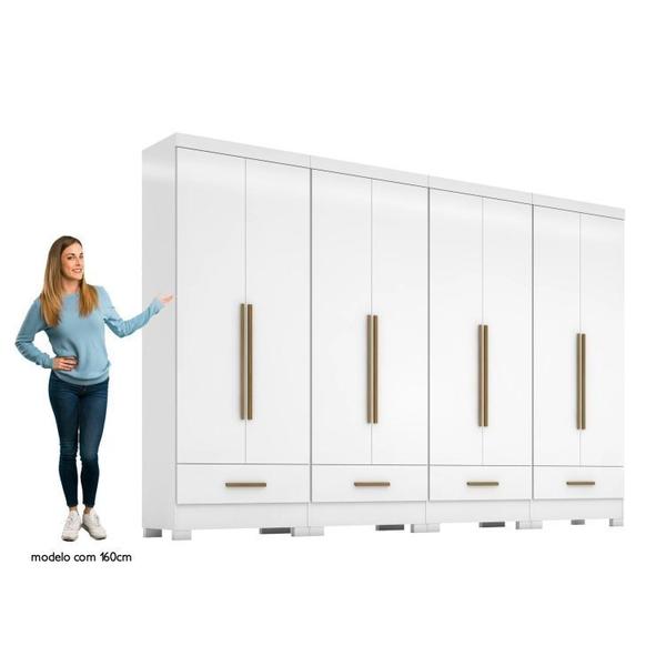 Imagem de Quarto Modulado 4 Peças 8 Portas 4 Gavetas Smart Plus