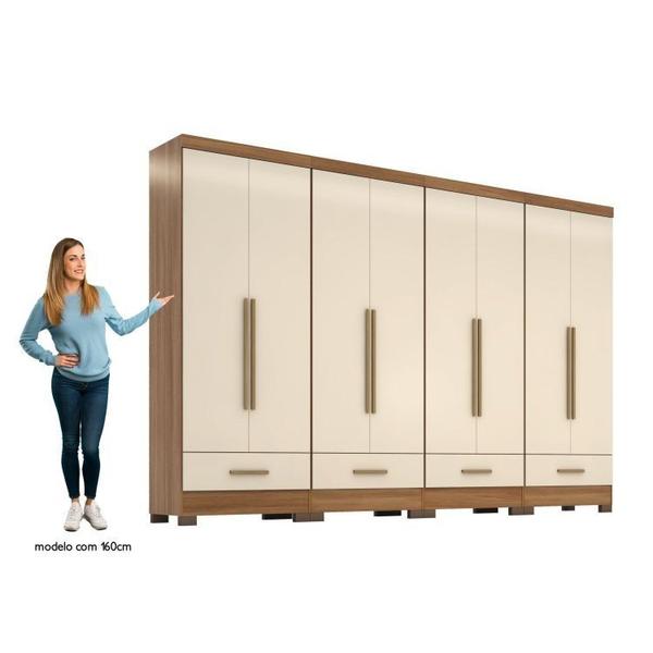 Imagem de Quarto Modulado 4 Peças 8 Portas 4 Gavetas Smart Plus