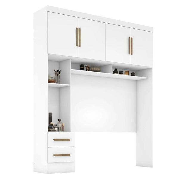 Imagem de Quarto Modulado Casal Completo 6 Peças 6 Portas 5 Gavetas com Maleiro Smart Plus