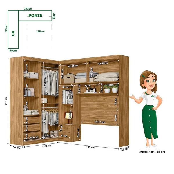 Imagem de Quarto Modulado Casal Florença - Moval