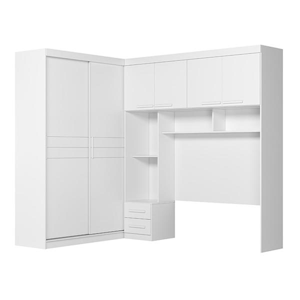 Imagem de Quarto Modulado Completo Casal Florença Branco Moval