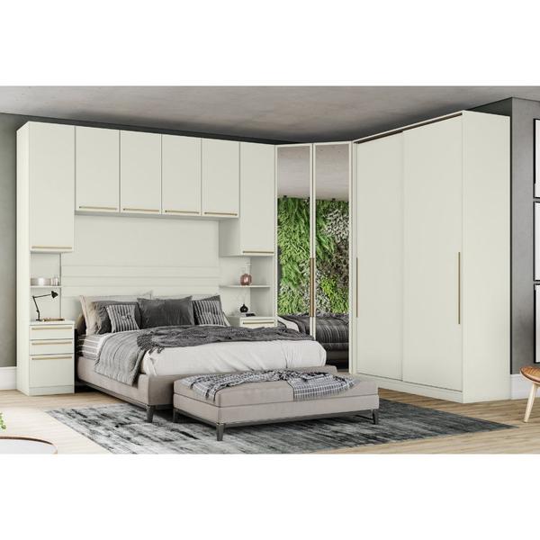 Imagem de Quarto Modulado Completo Henn Seletto 5 Peças 10 Portas 6 Gavetas