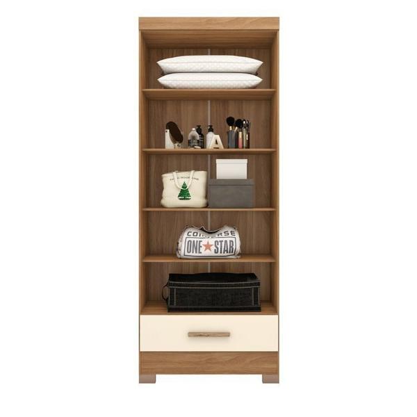 Imagem de Quarto Modulado de Canto 3 Peças 5 Portas 2 Gavetas Smart Plus