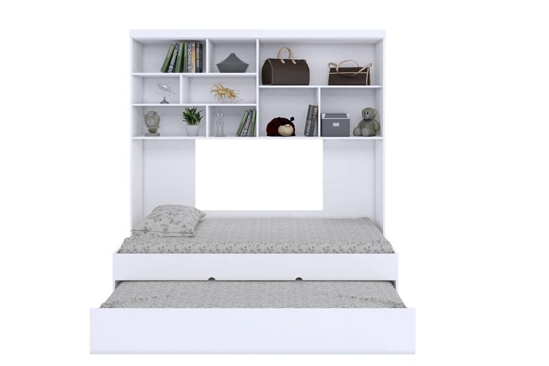 Imagem de Quarto modulado Infanto Juvenil Chiara 3 Peças Branco Phoenix baby