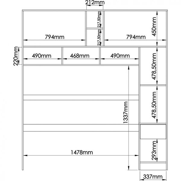 Imagem de Quarto Modulado Móveis Castro 3 Peças