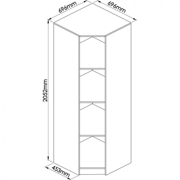 Imagem de Quarto Modulado Móveis Castro 3 Peças