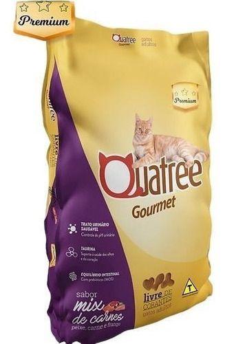 Imagem de Quatree Premium Gourmet Ração Gatos Adultos Mix De Carnes 10.1kg