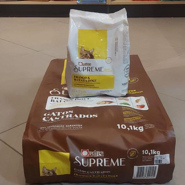 Imagem de Quatree supreme gatos castrados frango com batata doce 1 kg