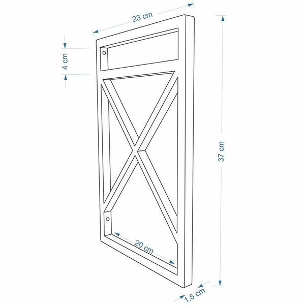 Imagem de Quatro Suportes Estilo Industrial P/prateleiras 20cm Profun.