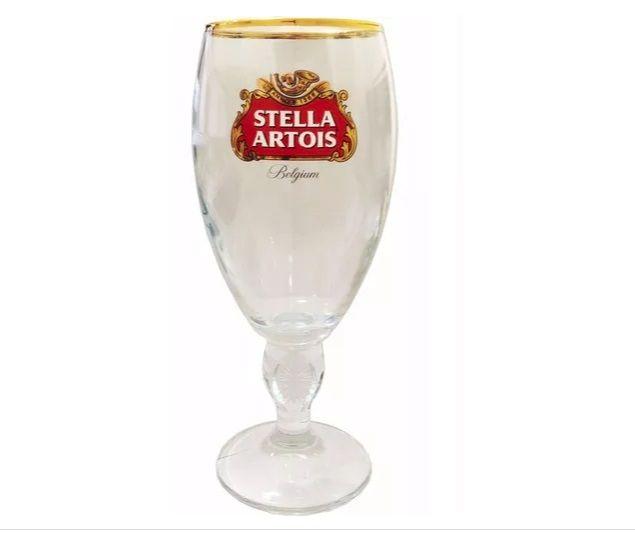 Imagem de Quatro Taças Stella Artois Cálice Litografada Cerveja 250ml