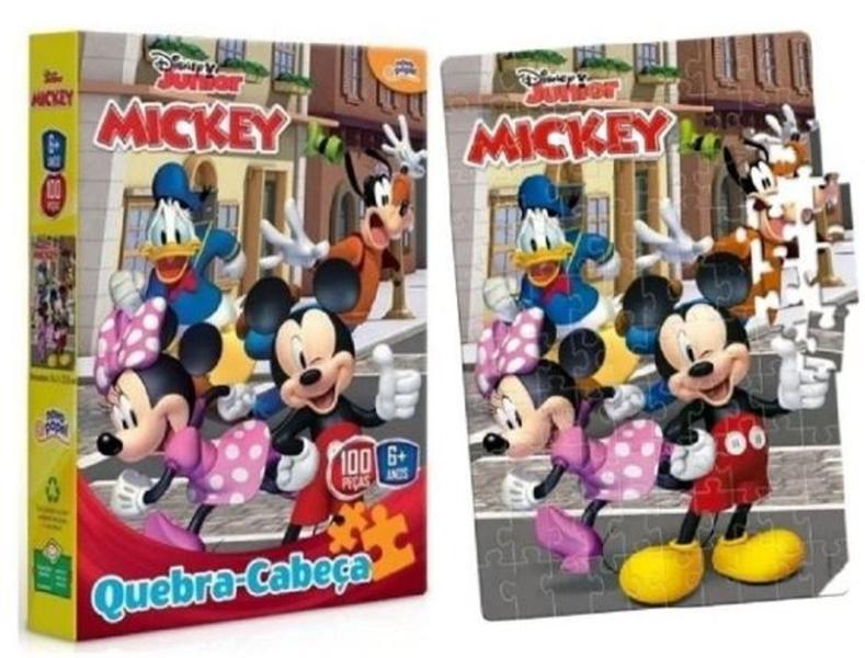 Imagem de Quebra Cabeça 100 Peças Disney Mickey Mouse - Toyster