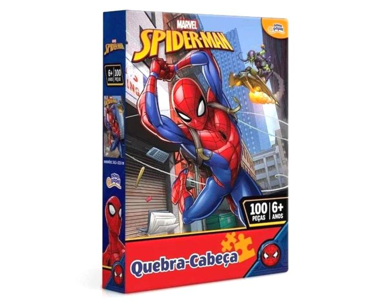 Imagem de Quebra Cabeça 100 Peças Marvel Homem Aranha Spider Man 