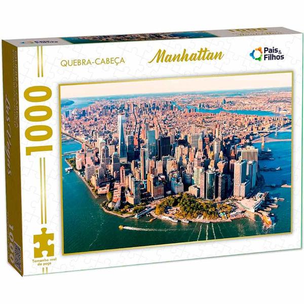 Imagem de Quebra-Cabeça - 1000 Peças - Manhattan - Pais e Filhos