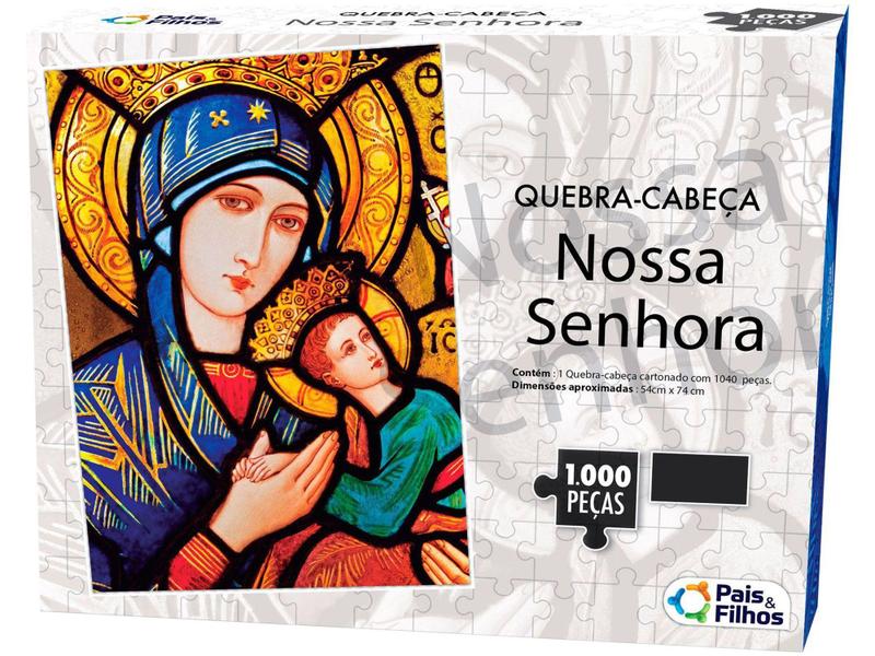 Imagem de Quebra-cabeça 1000 Peças Nossa Senhora - Pais e Filhos