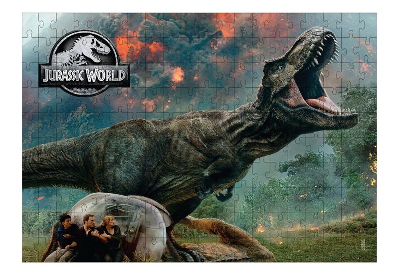 Imagem de Quebra Cabeça 200 pç Fúria do T-Rex - Jurassic World