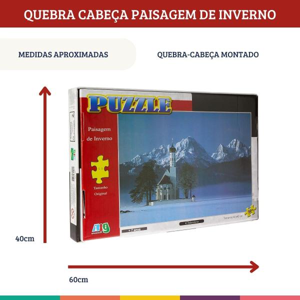 Imagem de Quebra-Cabeça 260pçs Jardim de Inverno Puzzle 60x40 Nig