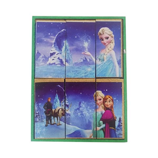 Imagem de Quebra-Cabeça 3 Partes Frozen Brinquedo Pedagódico Madeira