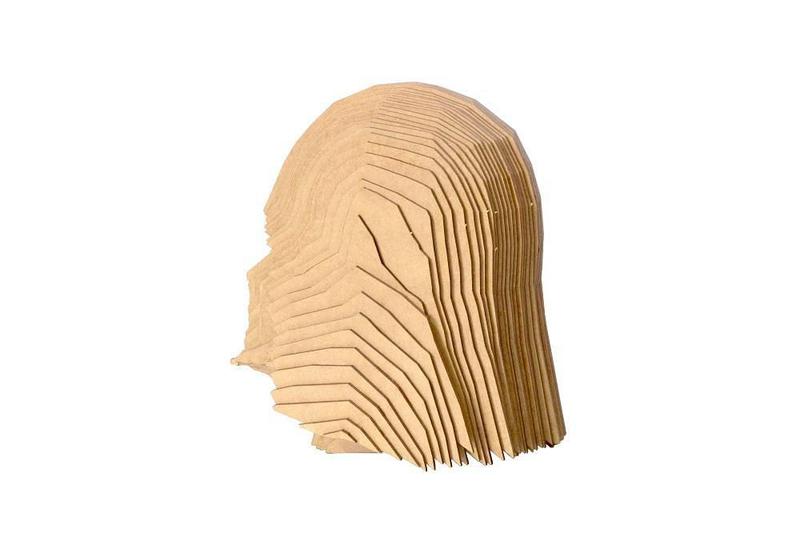 Imagem de Quebra Cabeça 3D Darth Vader Busto Mdf 3Mm Natural - Darama