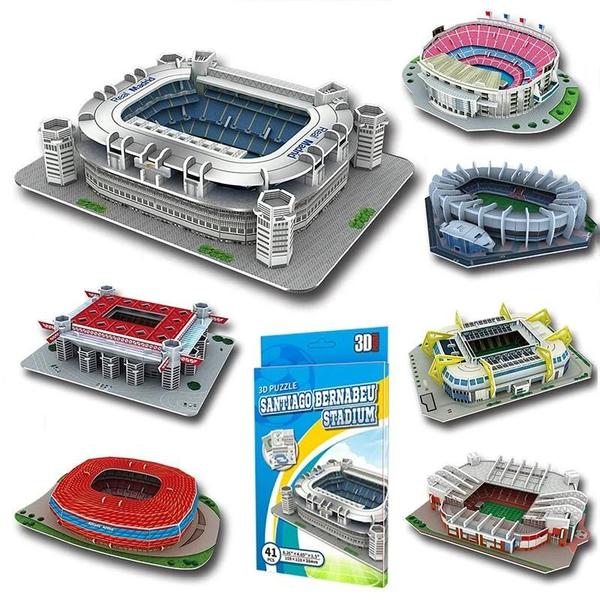 Imagem de Quebra-Cabeça 3D de Miniatura de Estádio de Futebol - Modelo DIY de Estádio Mundial