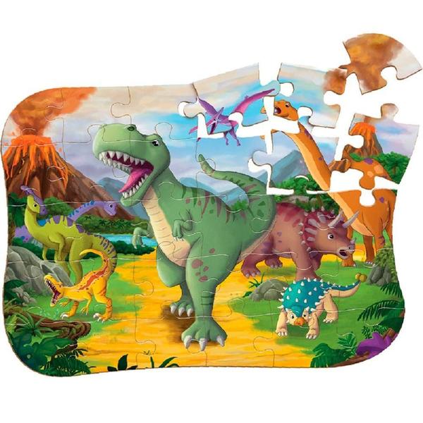 Imagem de Quebra Cabeça 3D Dino Aventura - Brincadeira de Criança