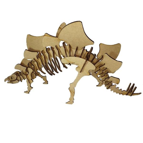 Imagem de Quebra Cabeça 3d Dinossauro Estegossauro Mdf