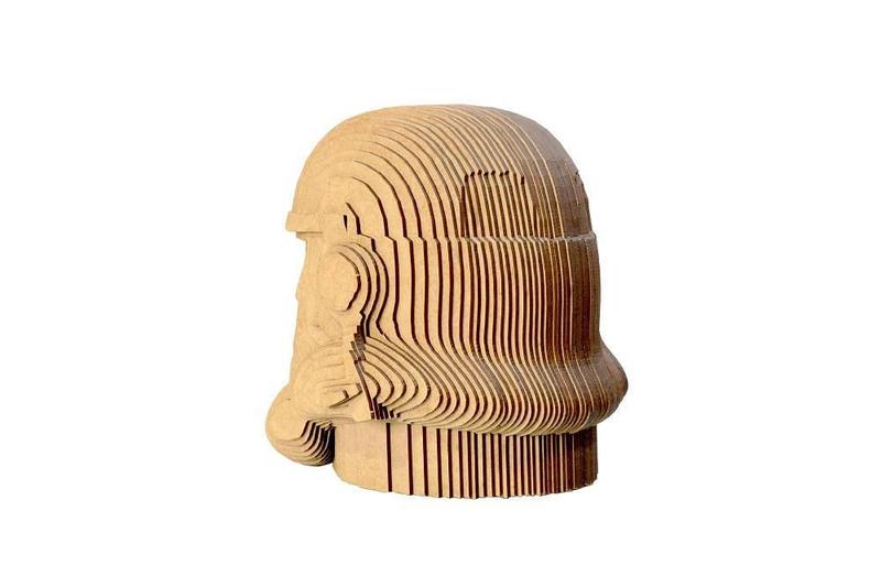 Imagem de Quebra Cabeça 3D Storm Trooper Busto Mdf 3Mm Natural Darama