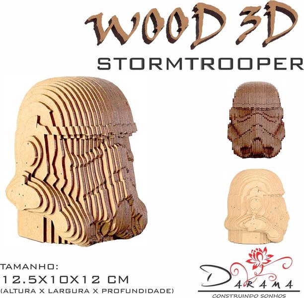 Imagem de Quebra Cabeça 3D Stormtrooper Decoração Ornamento Enfeite