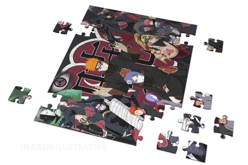 Imagem de Quebra Cabeça 48 Peças Naruto Akatsuki Personagens