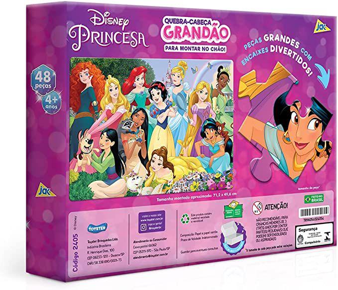 Imagem de Quebra Cabeca - 48 Pecas - Princesas Disney - Roxo TOYSTER