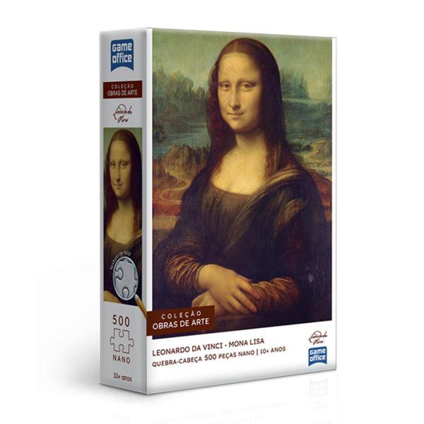 Imagem de Quebra Cabeça 500 Peças Leonardo Da Vinci Mona Lisa Monalisa