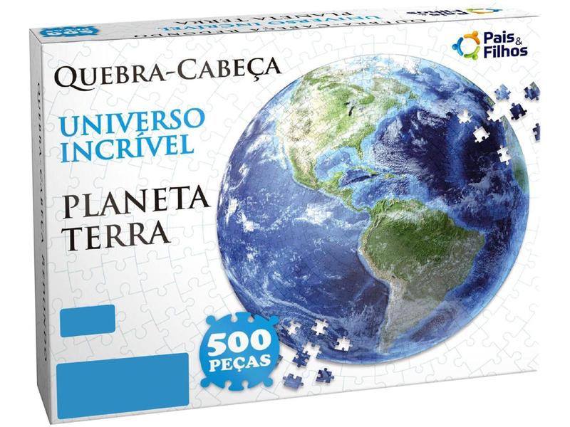 Imagem de Quebra-cabeça 500 Peças Planeta Terra - Pais e Filhos