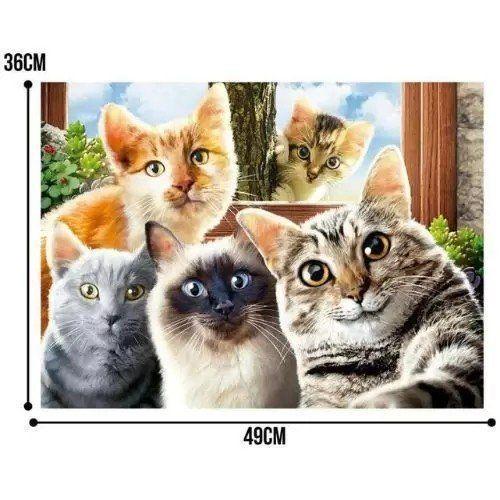 Imagem de Quebra-Cabeca 500PCS Selfie Cats R.4397 Grow