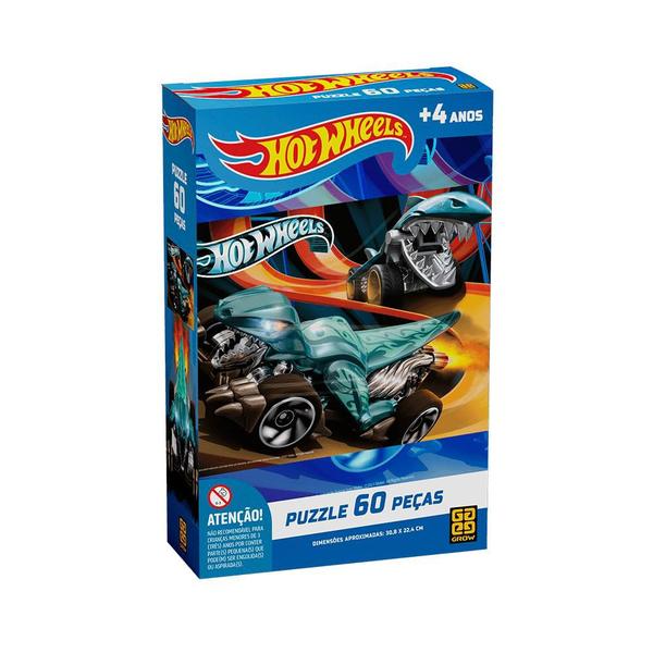 Imagem de Quebra-cabeça 60 peças Hot Wheels