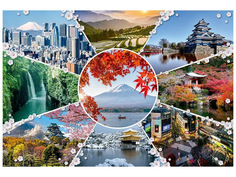 Quebra-cabeça 6000 Peças Paisagens do Japão - Quebra Cabeça