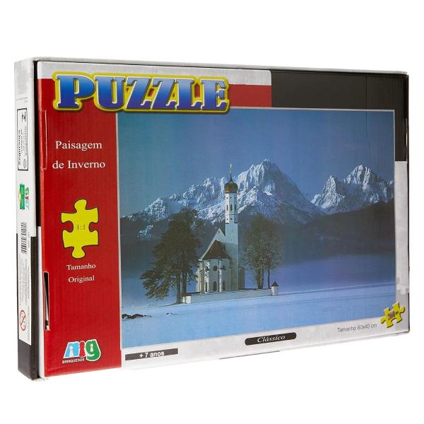 Imagem de Quebra Cabeça 60x40 Puzzle Jardim de Inverno 260pçs Nig