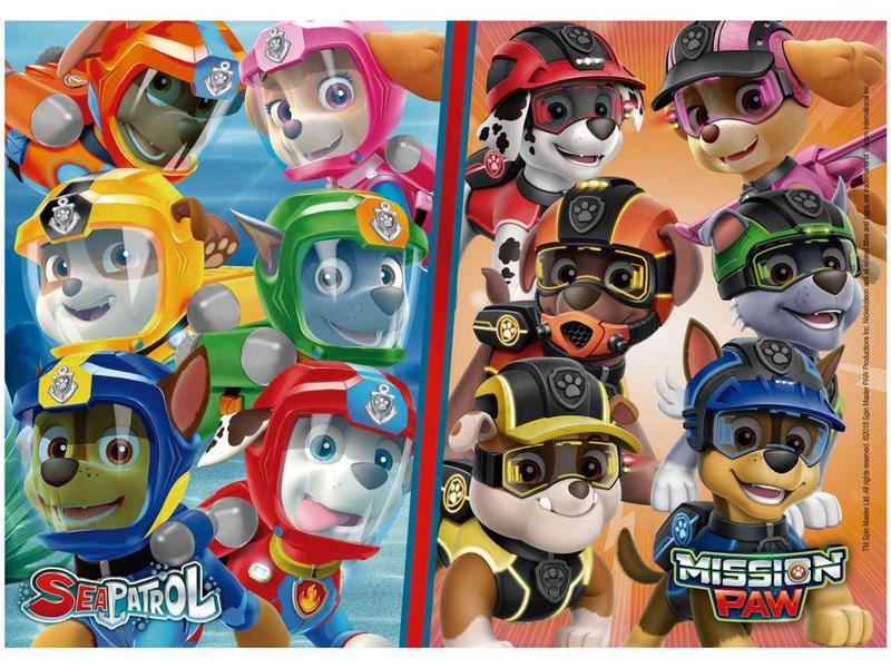 Imagem de Quebra-cabeça 62 Peças Paw Patrol  - Puzzle Progressivo Patrulha Canina Grow