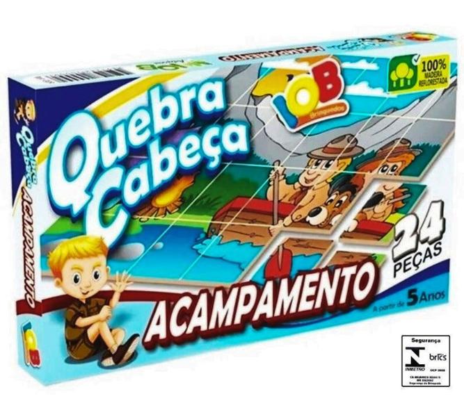 Imagem de Quebra Cabeca Acampamento IOB Brinquedo Infantil Recreativo