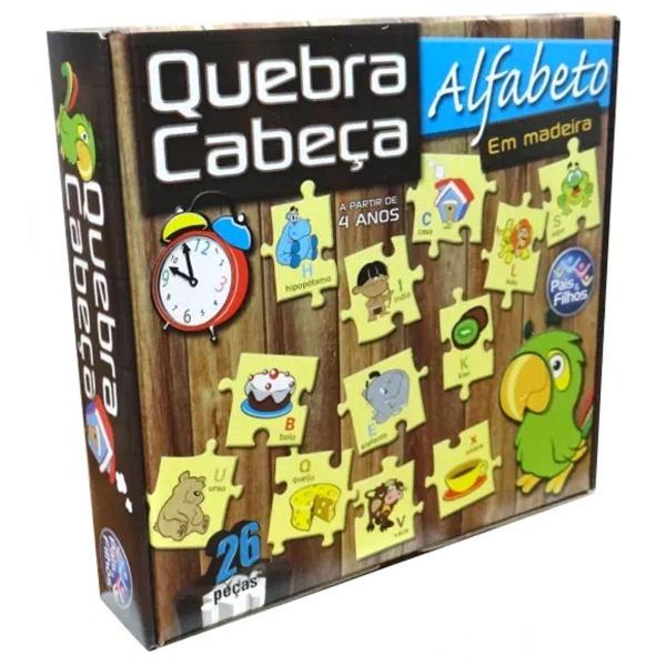 Imagem de Quebra cabeça alfabeto 26 peças - pais & filhos - 7322