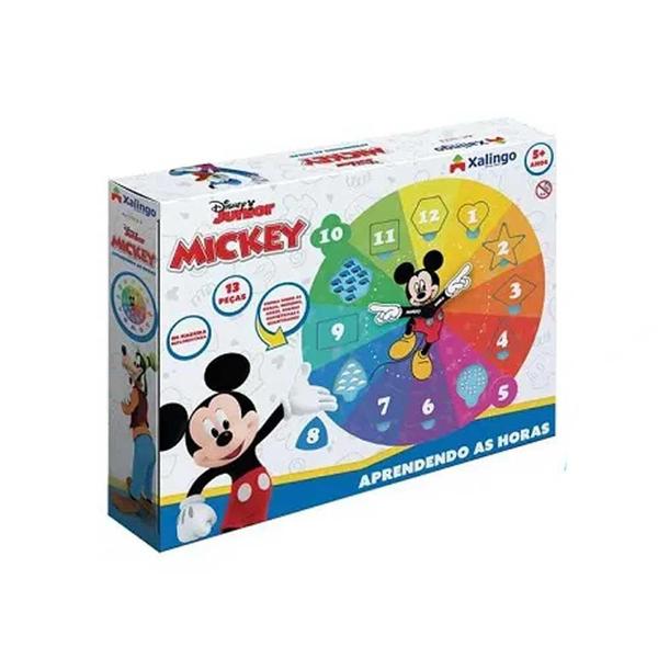 Imagem de Quebra-Cabeça Aprendendo As Horas Mickey Xalingo Ref.13165