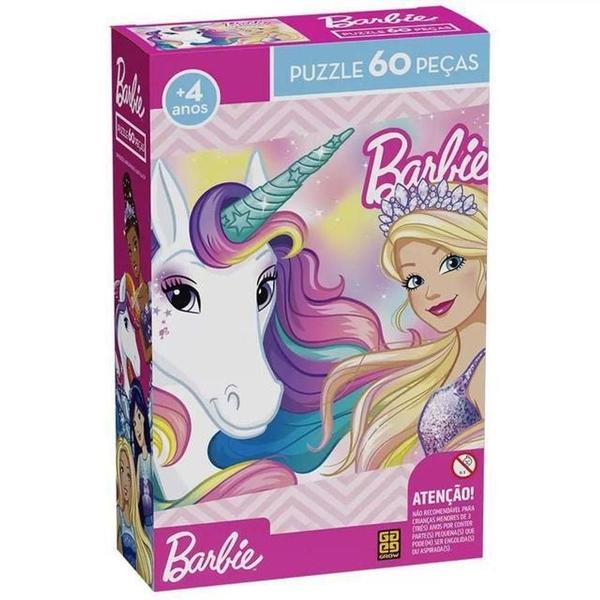 Imagem de Quebra Cabeça Barbie 60 Peças - Grow